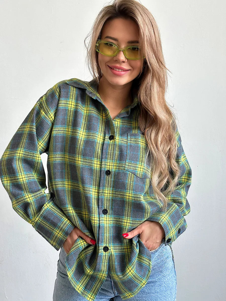 Carrie | Tidløs Og Hyggelig Plaid Flannelskjorte