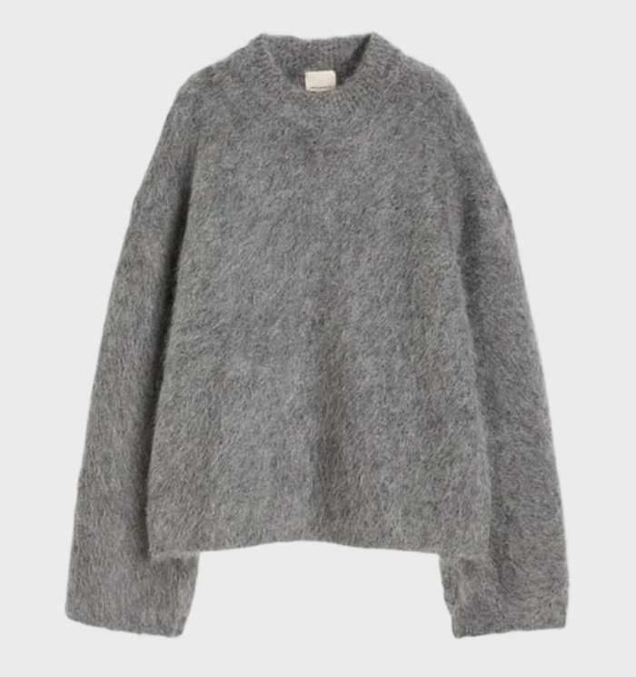 Sara | Stilren Mohair-Pullover I Enkelt Farve