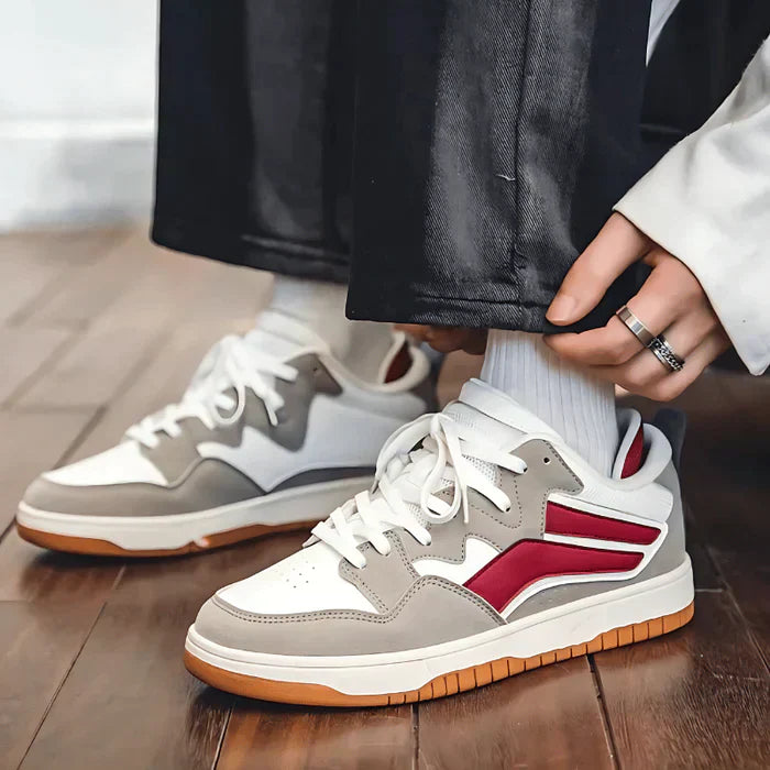 Bo | Retro Low-Top Sneakers Med Kontrastdetaljer