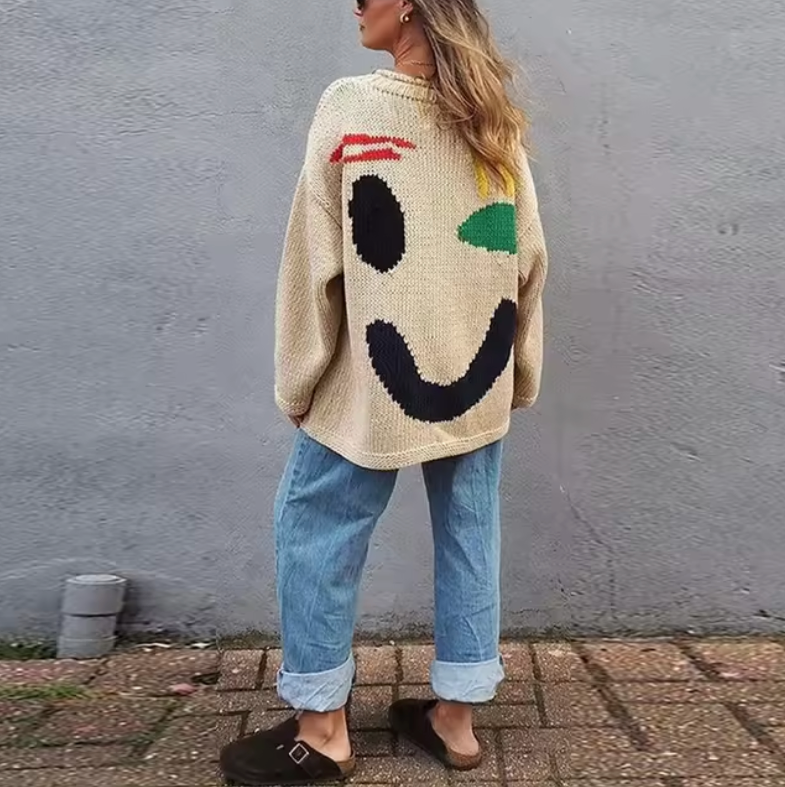 Vivi | Oversized Bomuldsstrikket Sweater