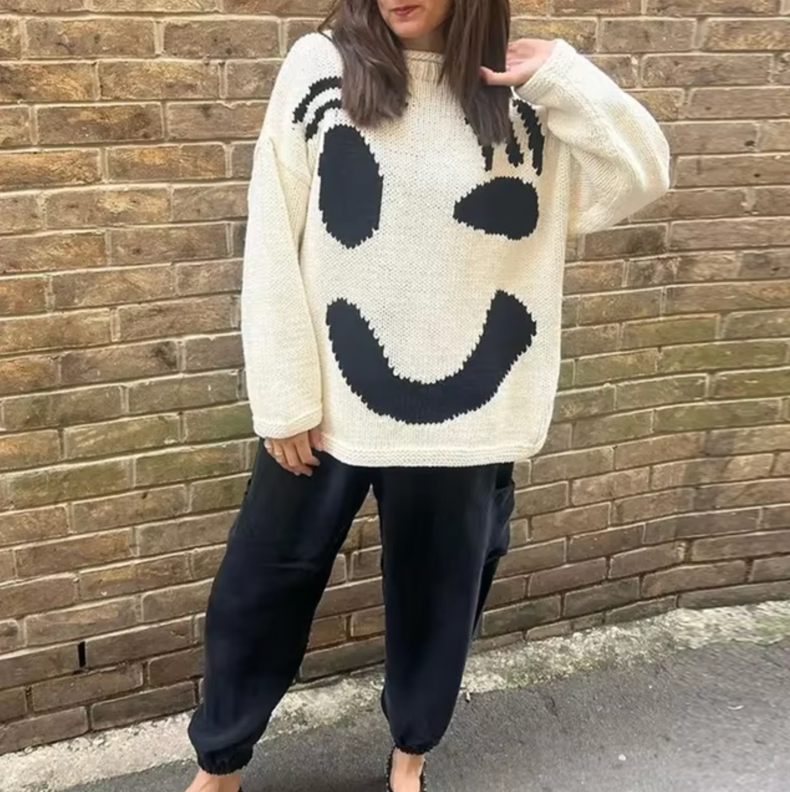 Vivi | Oversized Bomuldsstrikket Sweater